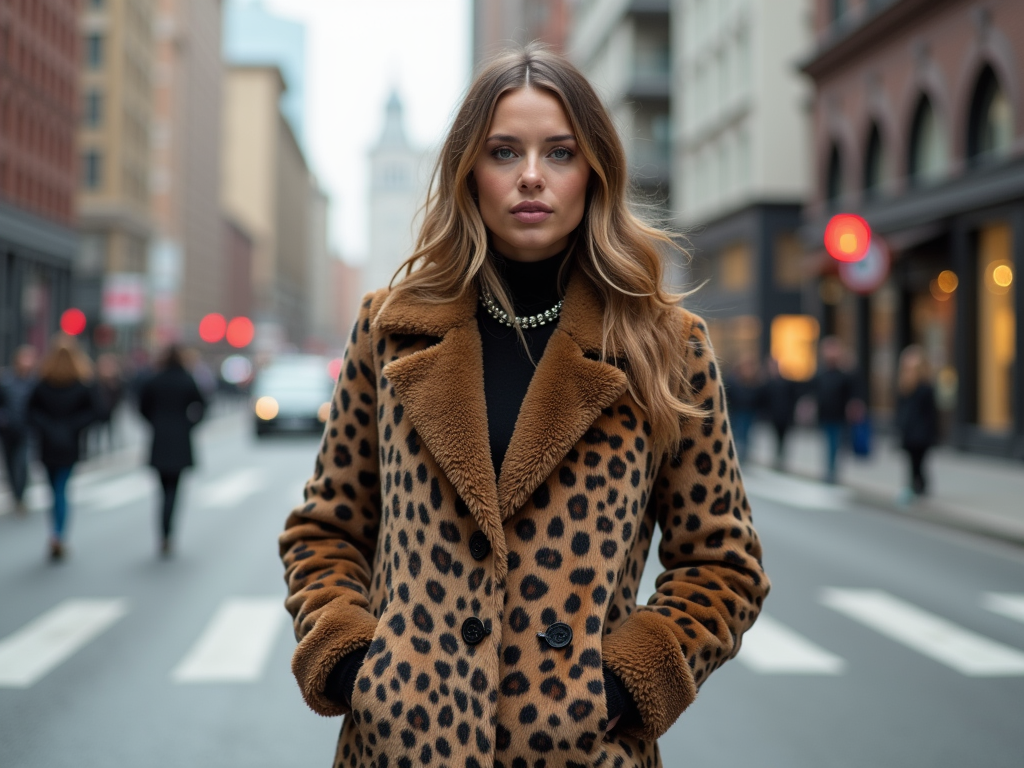 Paltoanele cu motiv leopard: must-have al iernii