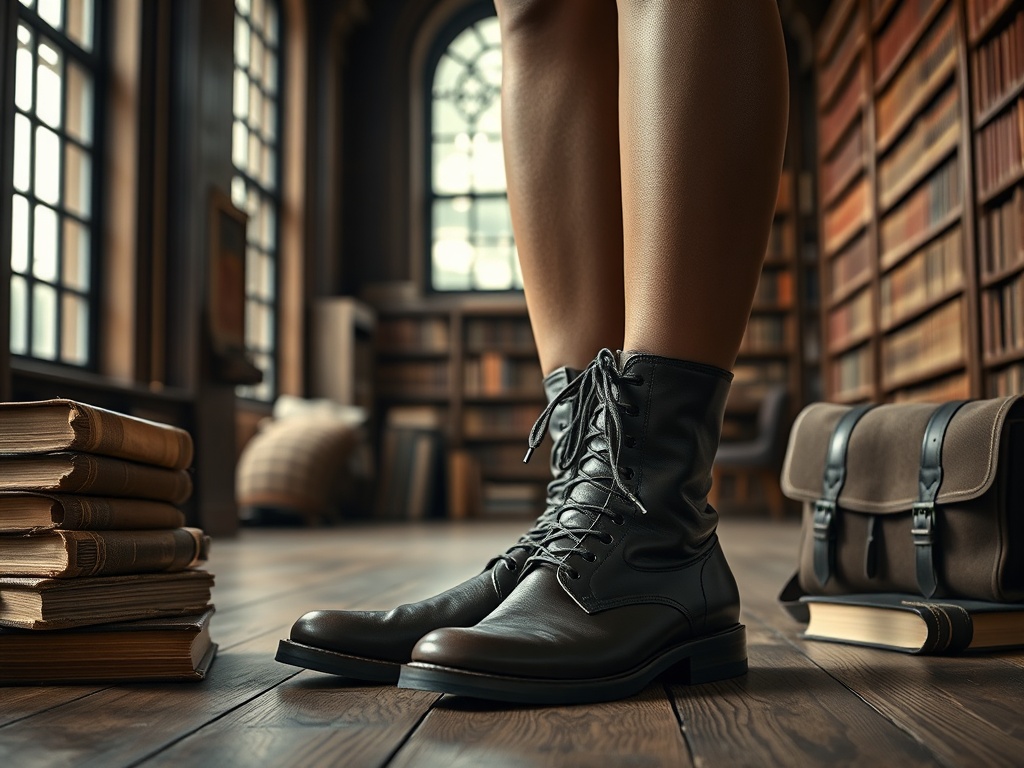 Stilul „Dark Academia” în încălțăminte: Ghete cu șireturi